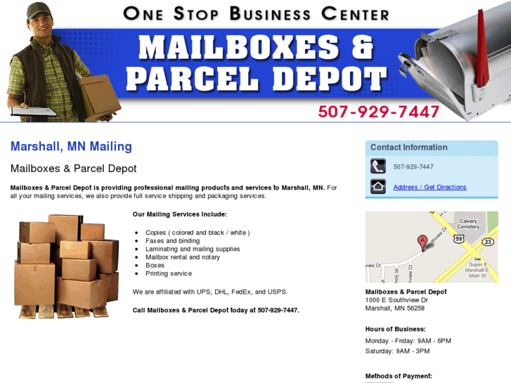 www.mailboxes-parceldepot.com