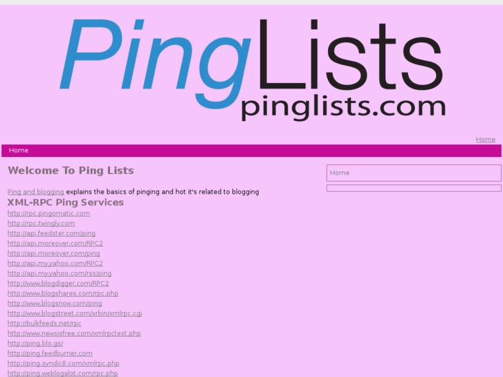 www.pinglists.com