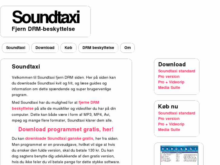 www.soundtaxi-fjern-drm.dk