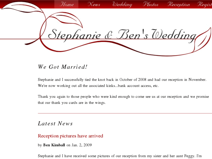 www.stephanieandben.net