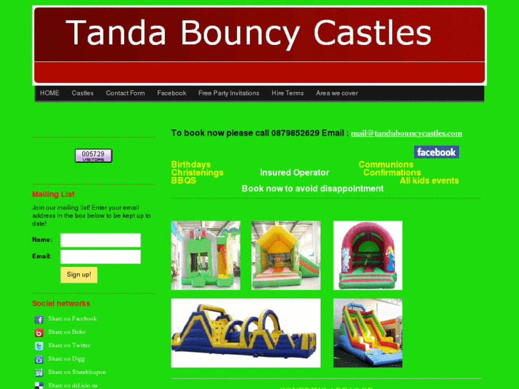 www.tandabouncycastles.com