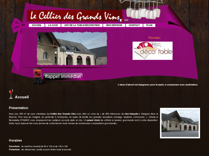 www.lecellierdesgrandsvins50.fr