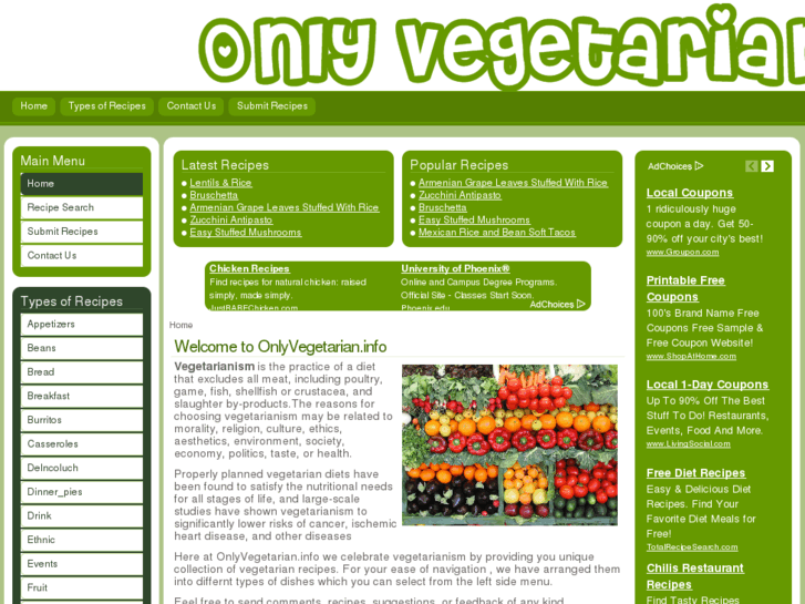 www.onlyvegetarian.info