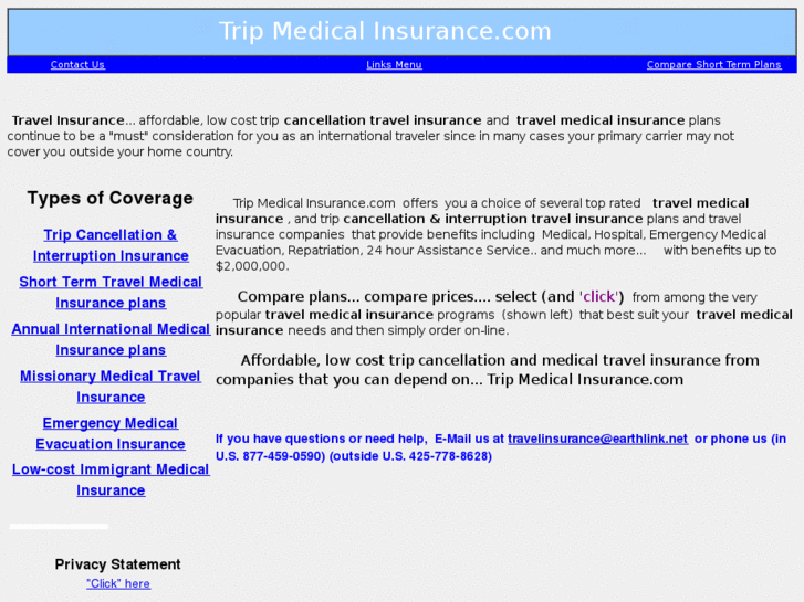 www.tripmedicalinsurance.com