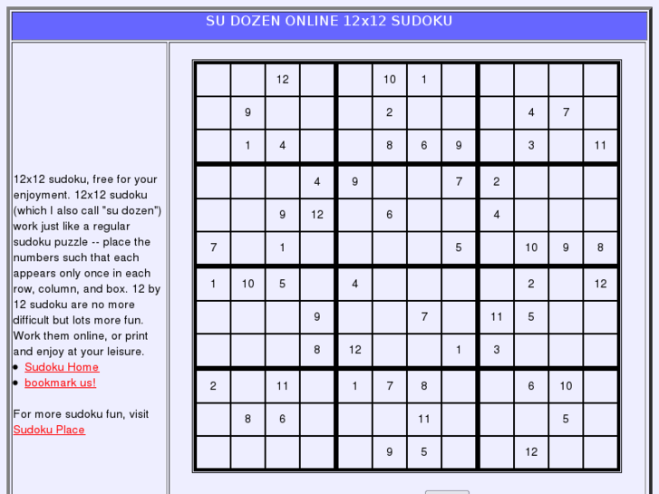 www.12x12sudoku.com