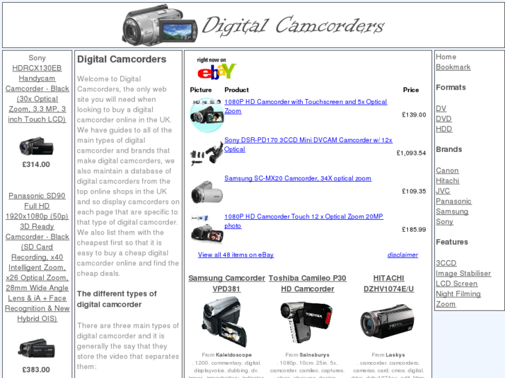 www.digitalcamcorders.org.uk