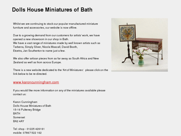 www.dollshouseminiaturesofbath.com