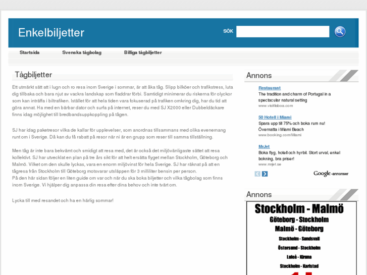 www.enkelbiljetter.se