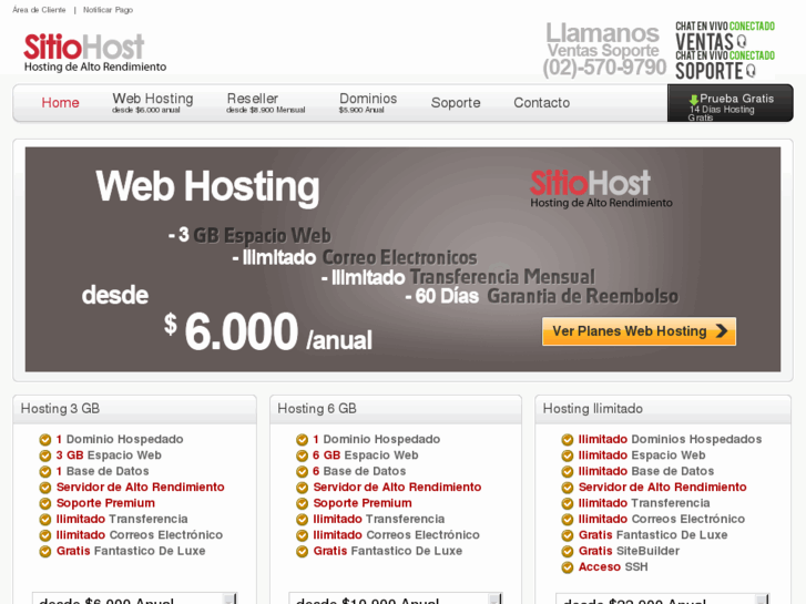 www.sitiohost.cl