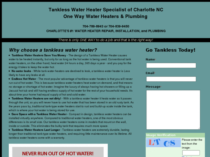 www.tanklesswaterheaterscharlotte.com