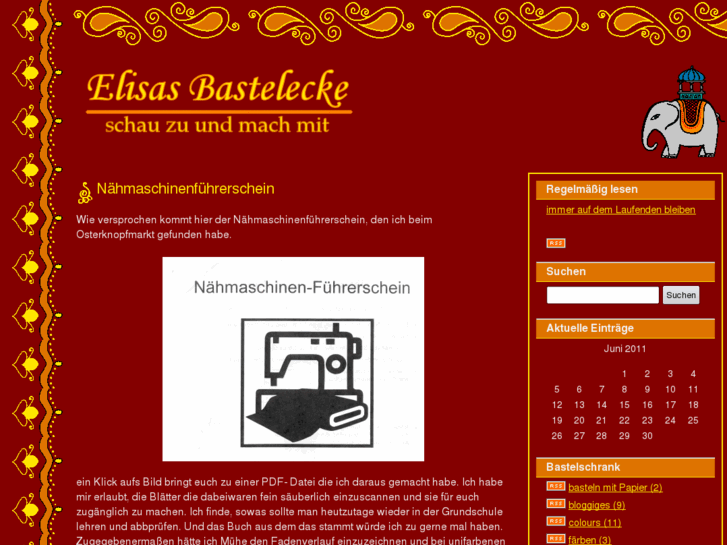 www.elisas-bastelecke.de