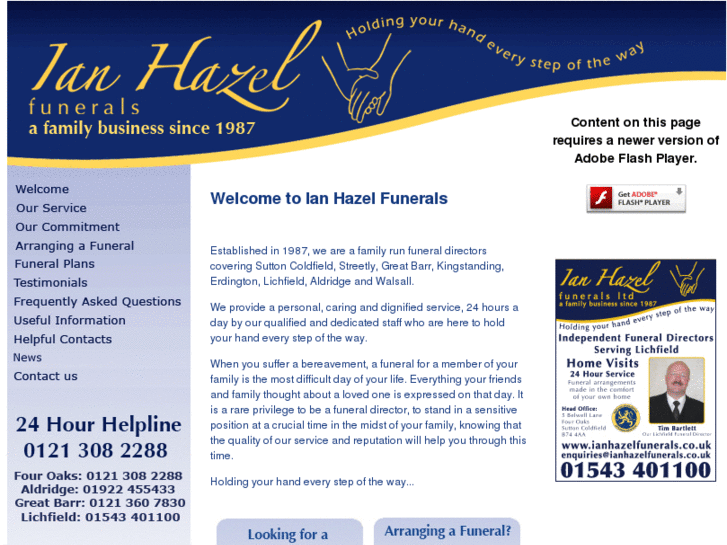 www.ianhazelfunerals.co.uk