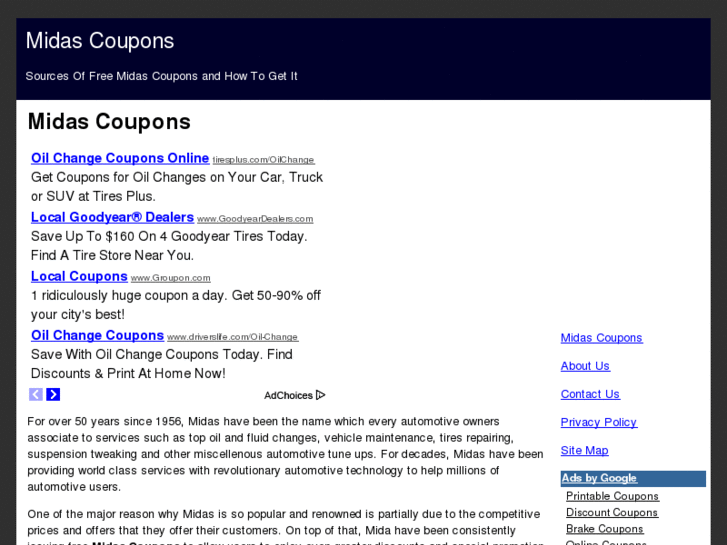 www.midascoupons.org