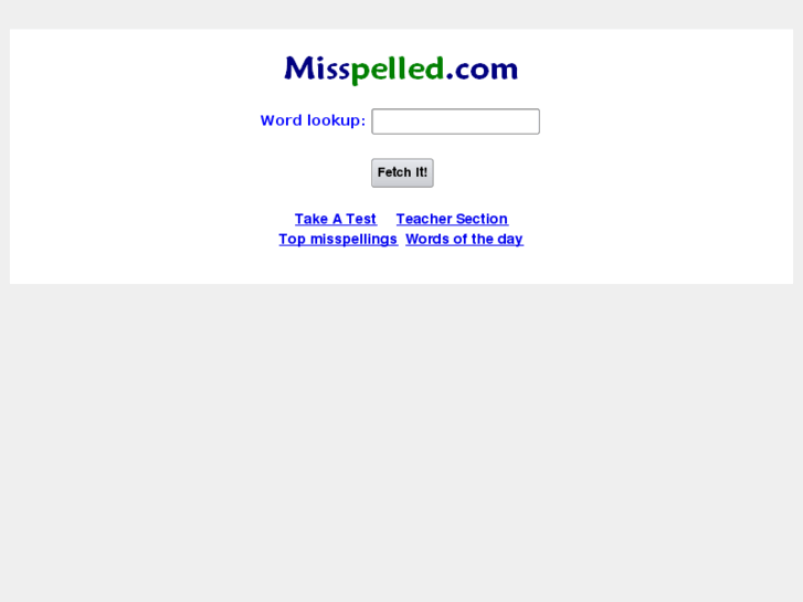 www.misspelled.com