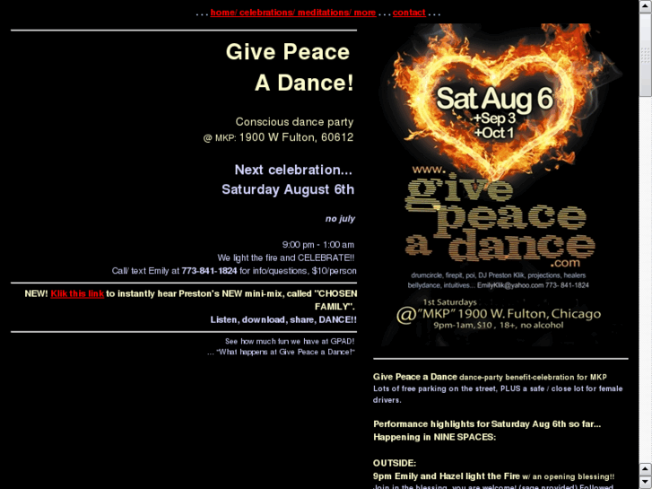 www.givepeaceadance.com