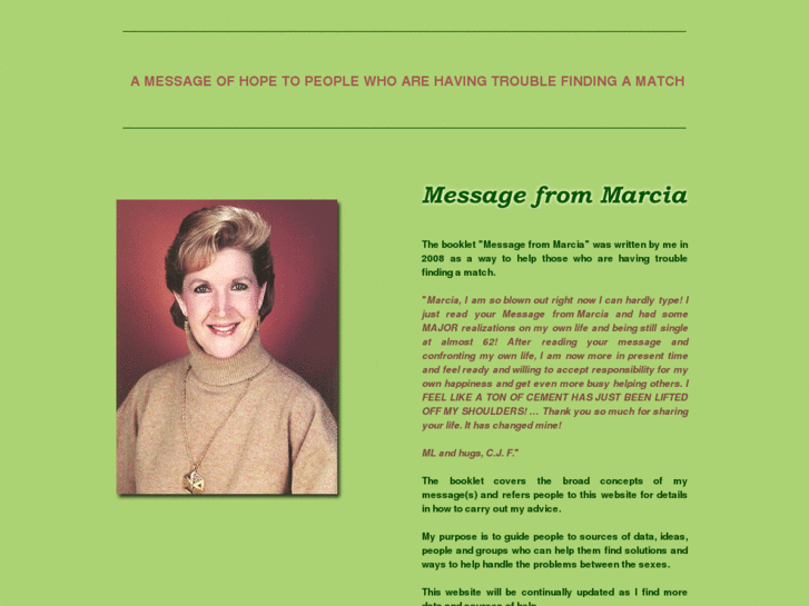 www.message-from-marcia.com