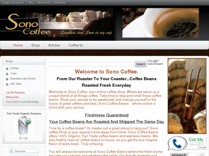 www.sonocoffeebeans.com