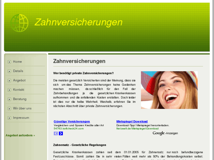 www.zahnversicherungen.biz