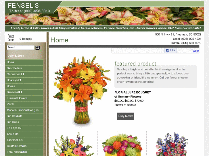 www.fenselsflowers.com