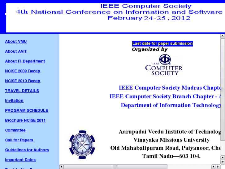 www.ieeecs-ncise.com