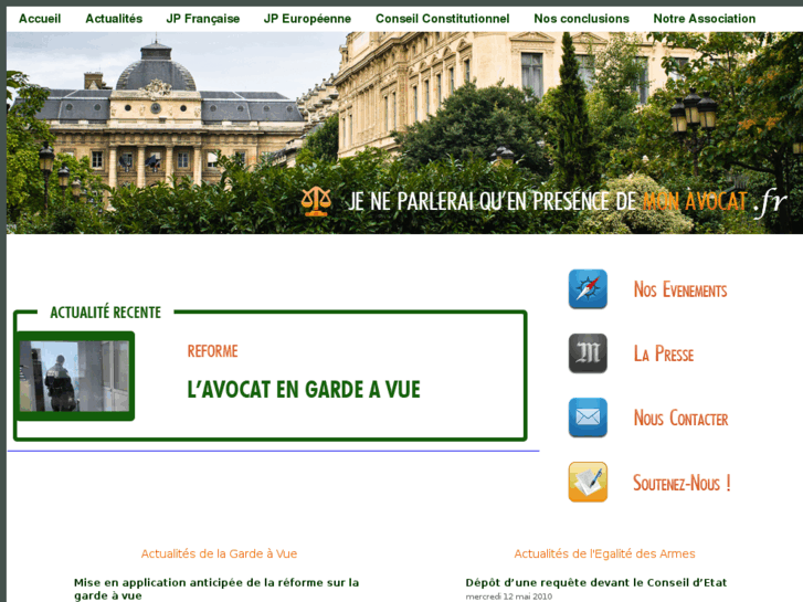 www.jeneparleraiquenpresencedemonavocat.fr