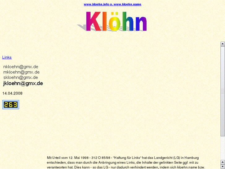 www.kloehn.info