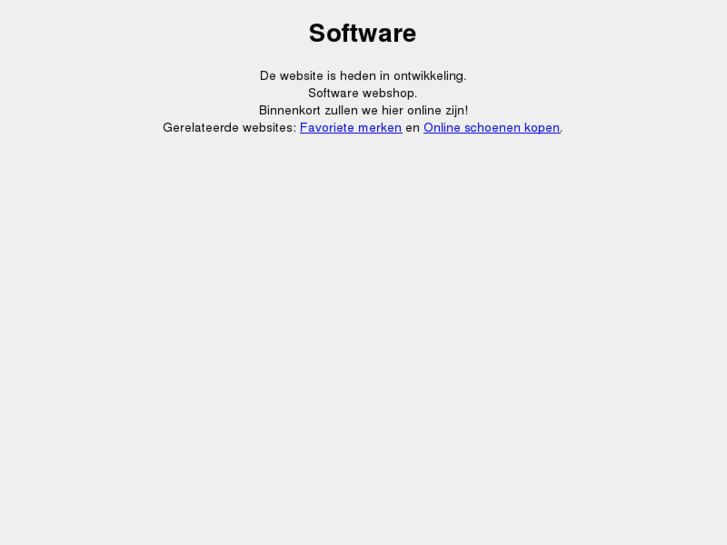 www.softwaresoftware.nl