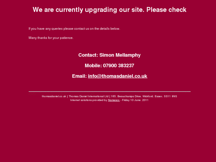 www.thomasdaniel.co.uk