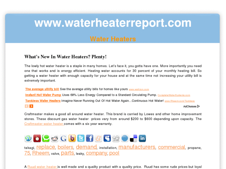 www.waterheaterreport.com