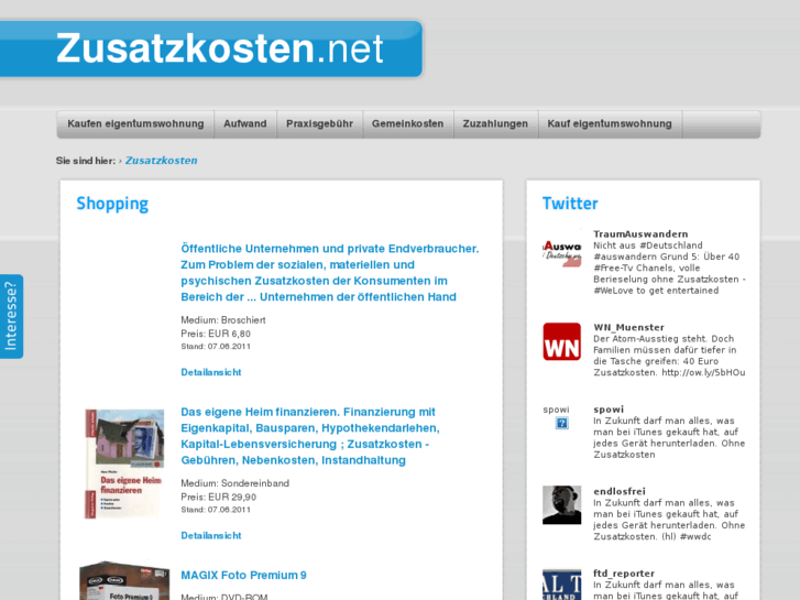 www.zusatzkosten.net