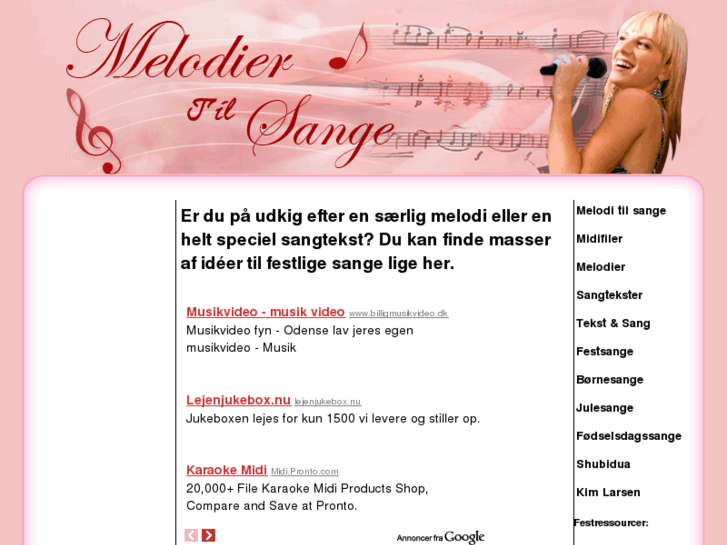 www.melodiertilsange.dk