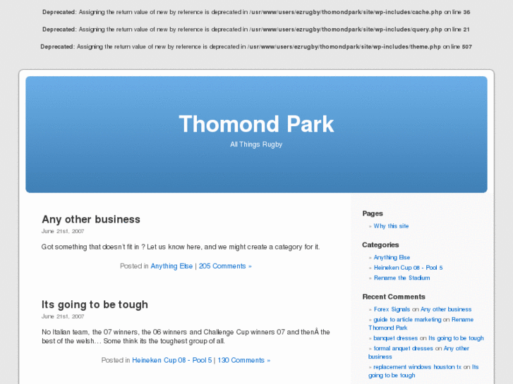 www.thomondpark.com