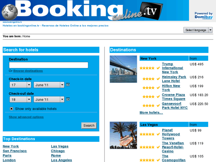 www.bookingonline.tv