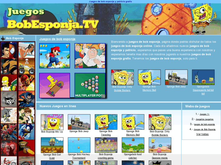 www.juegosbobesponja.tv