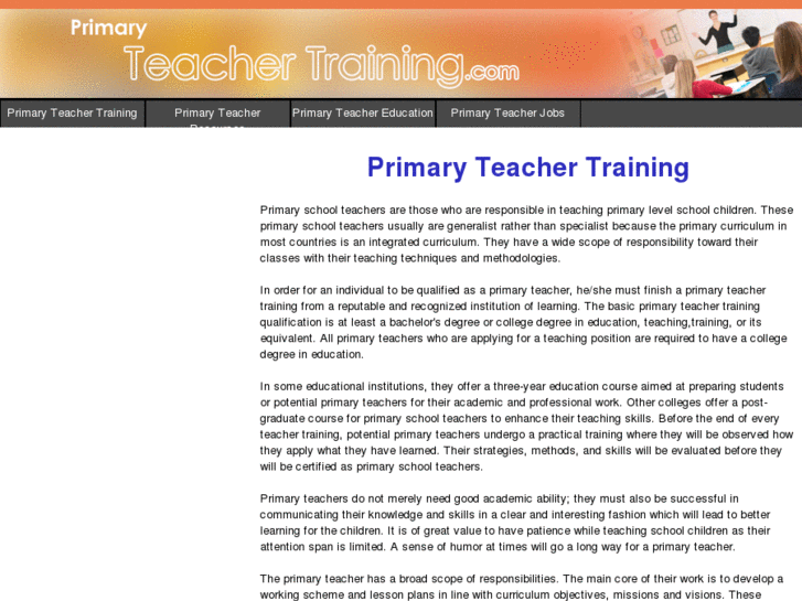 www.primaryteachertraining.com