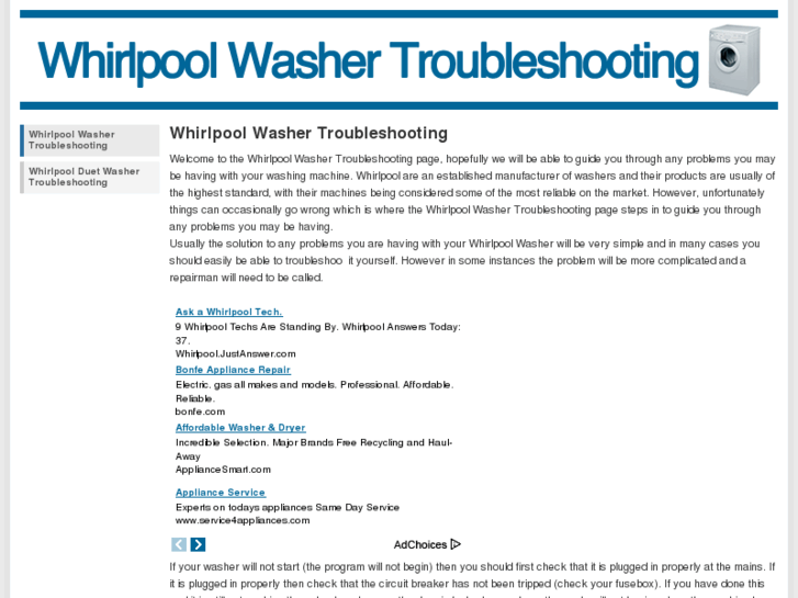 www.whirlpoolwashertroubleshooting.net