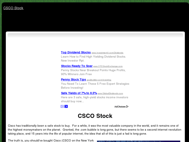 www.cscostock.com