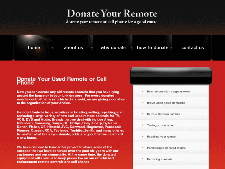 www.donateyourremote.com