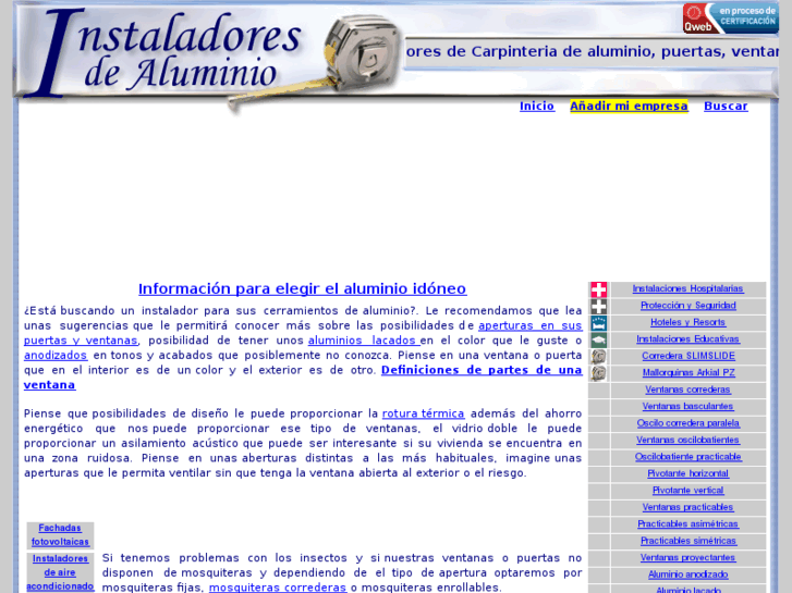 www.instaladoresdealuminio.com