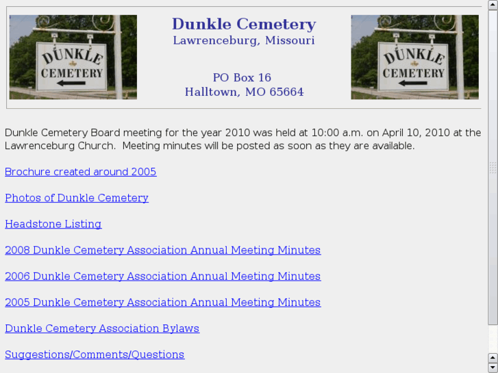 www.dunklecemetery.com