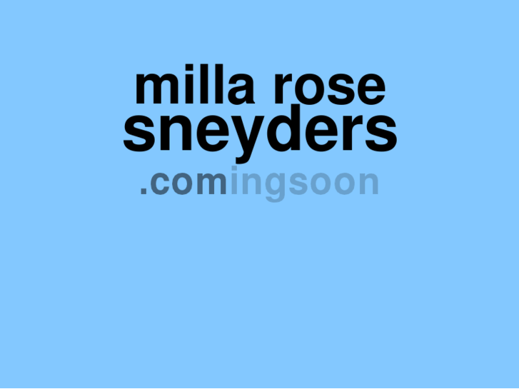 www.millasneyders.com