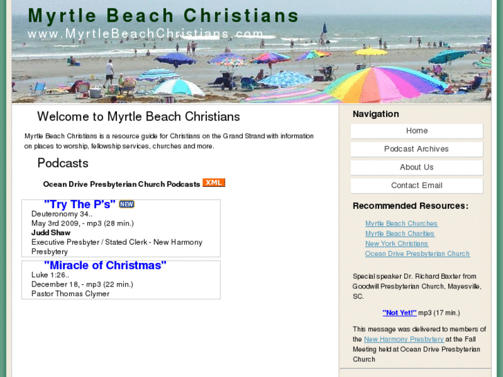 www.myrtlebeachchristians.com