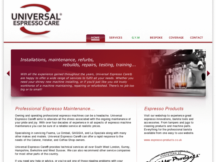 www.universalespressocare.co.uk