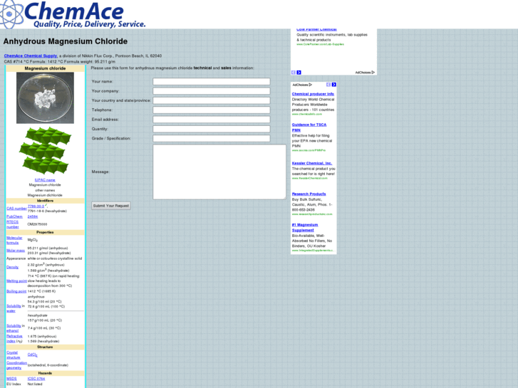 www.anhydrousmagnesiumchloride.com