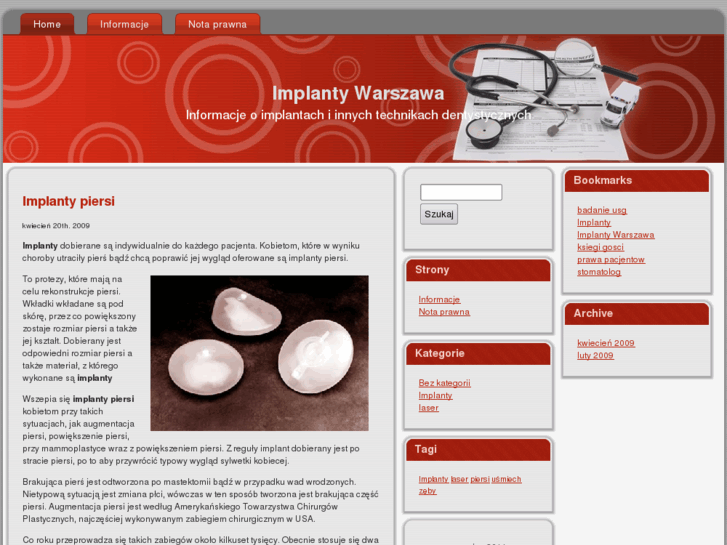 www.implantywarszawa.com