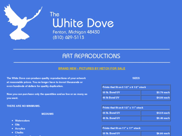 www.thewhitedoveartreproductions.com