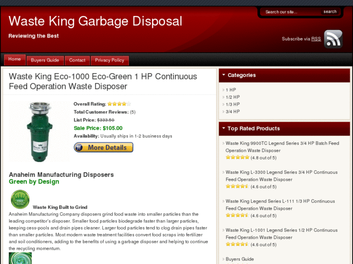 www.wastekinggarbagedisposal.info