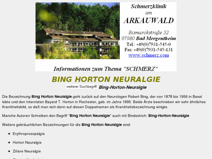 www.bing-horton-neuralgie.de