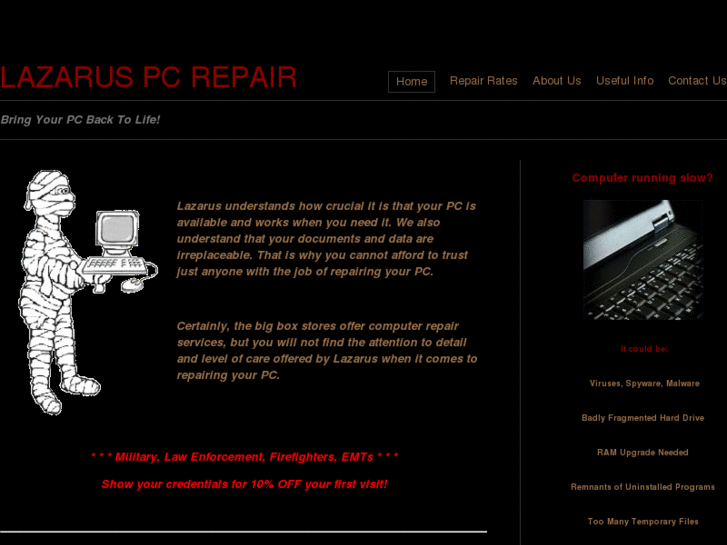 www.lazaruspcrepair.com