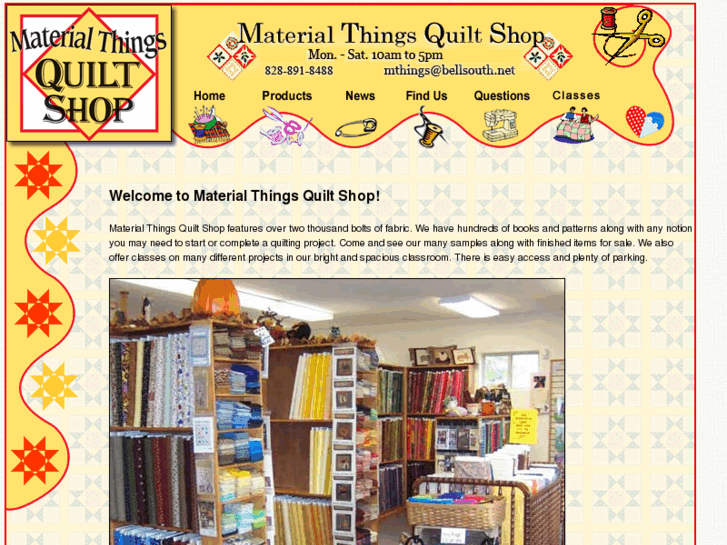 www.materialthingsquiltshop.com